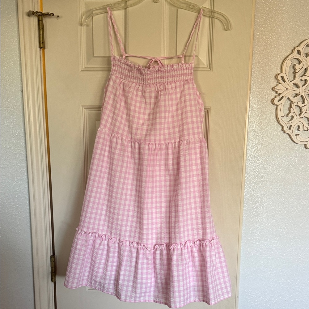 Blu Pepper Pink Gingham Dress